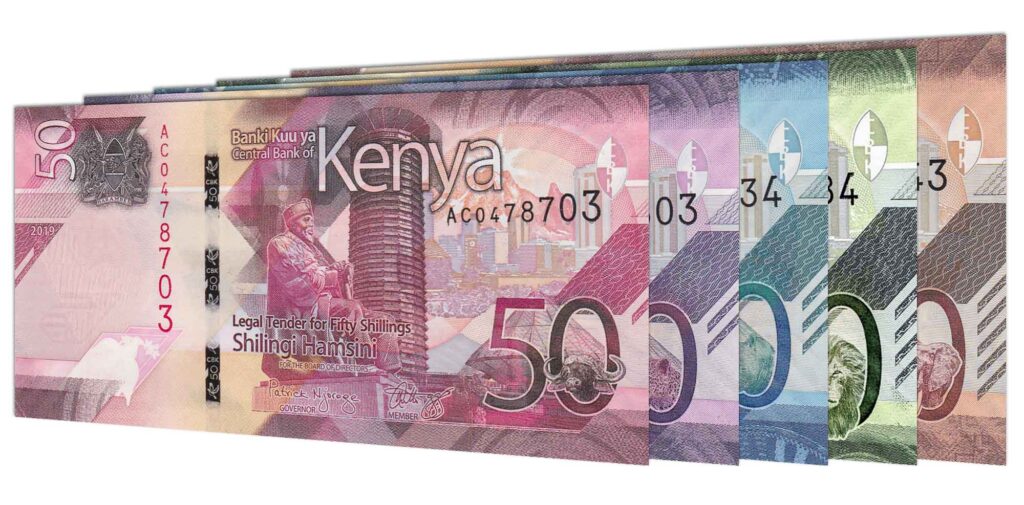 Kenyanska shilling sedlar