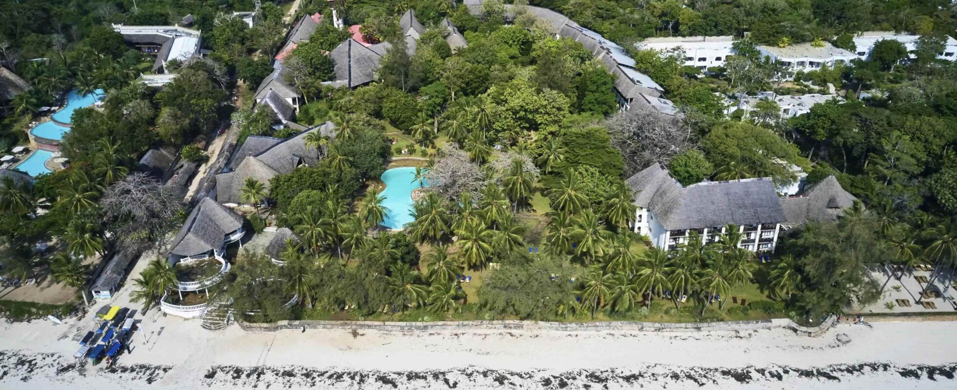 Utsikt över Papillon Lodge i Kenya