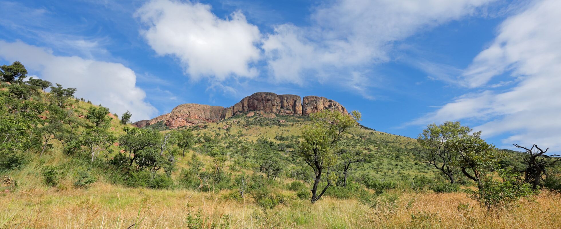 Vy över landskapet i Marakele nationalpark