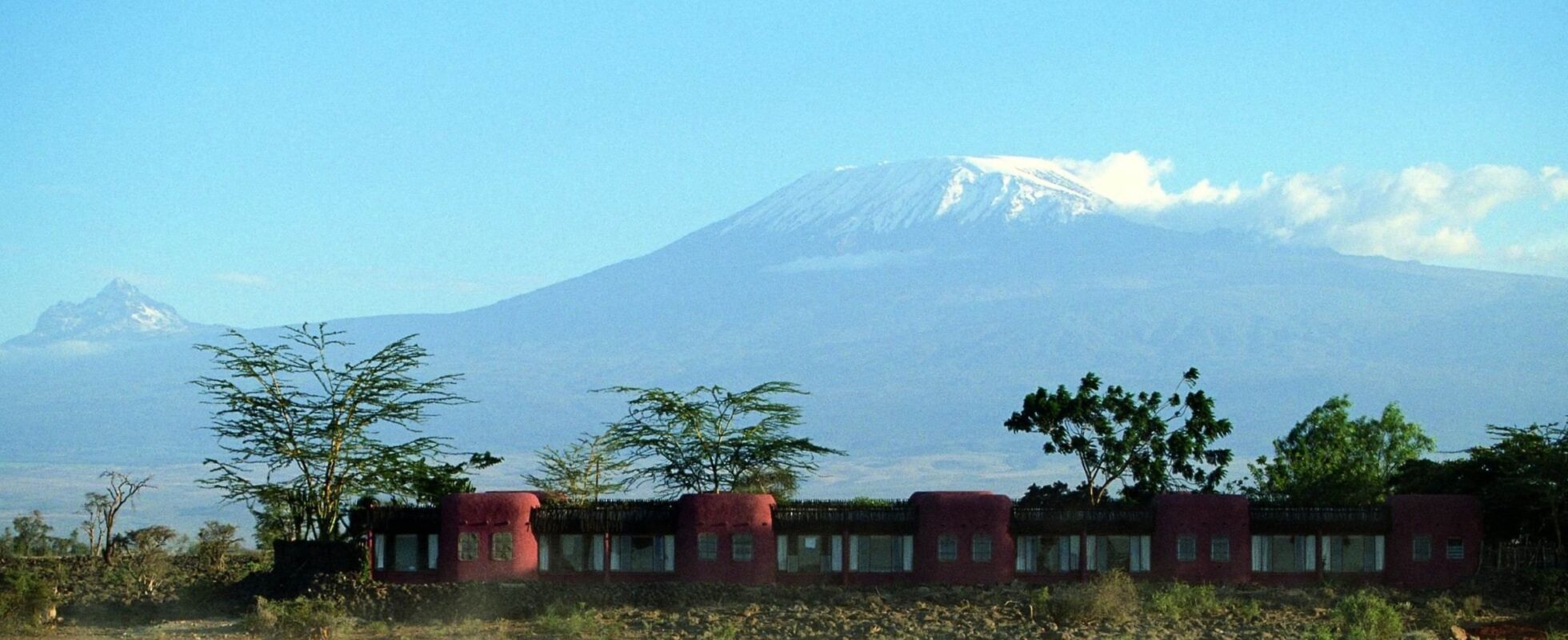 Vy från Amboseli nationalpark i Kenya