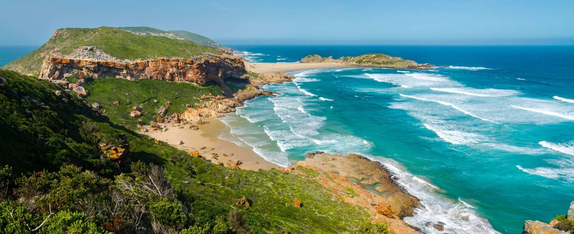 Havet och bergen längs Garden Route