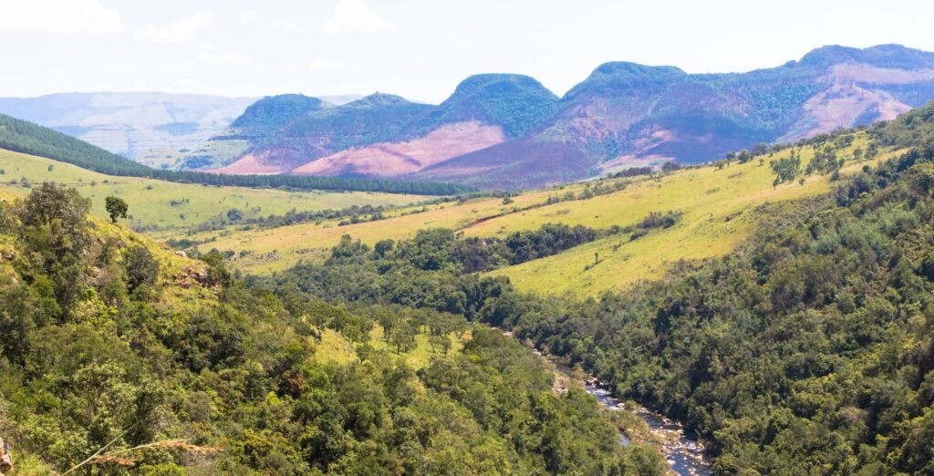 Drönarvy av Panorama-rutten