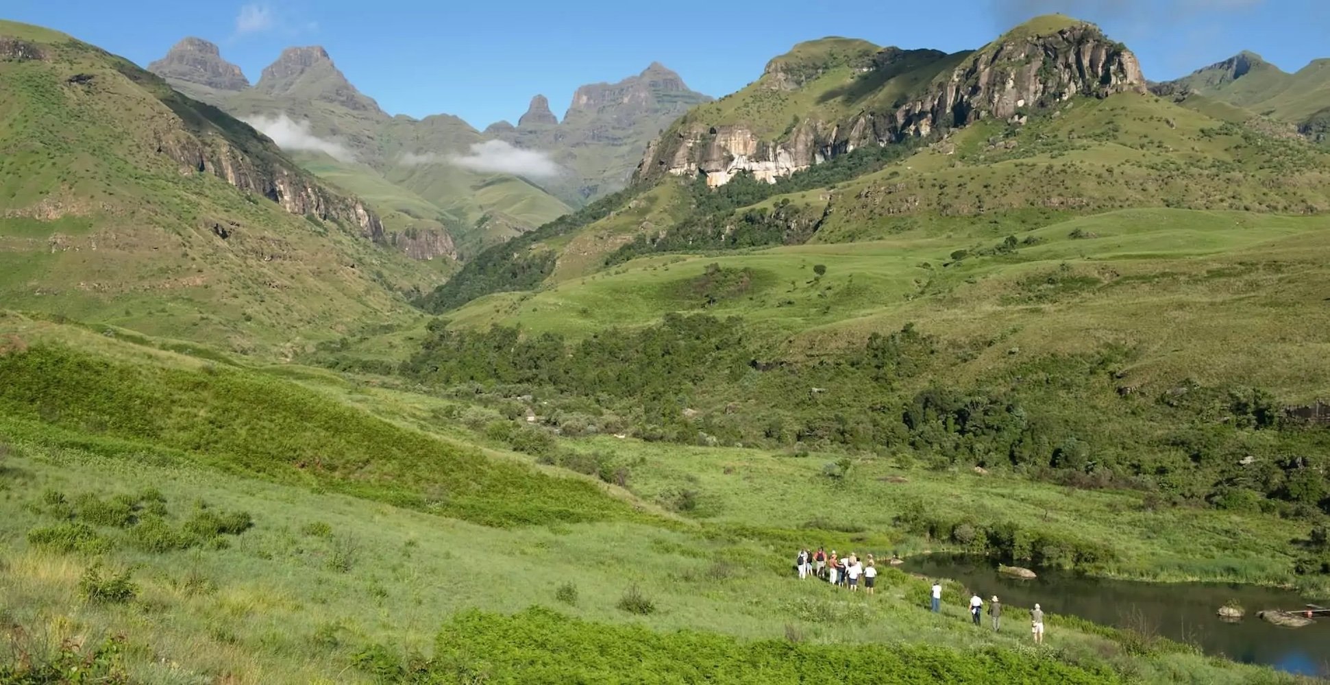 Vandring i Drakensberg Mountains