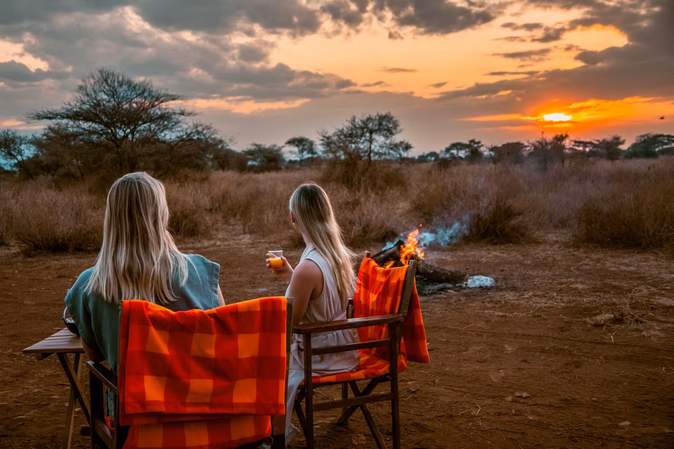 Sundowner på Tulia Amboseli