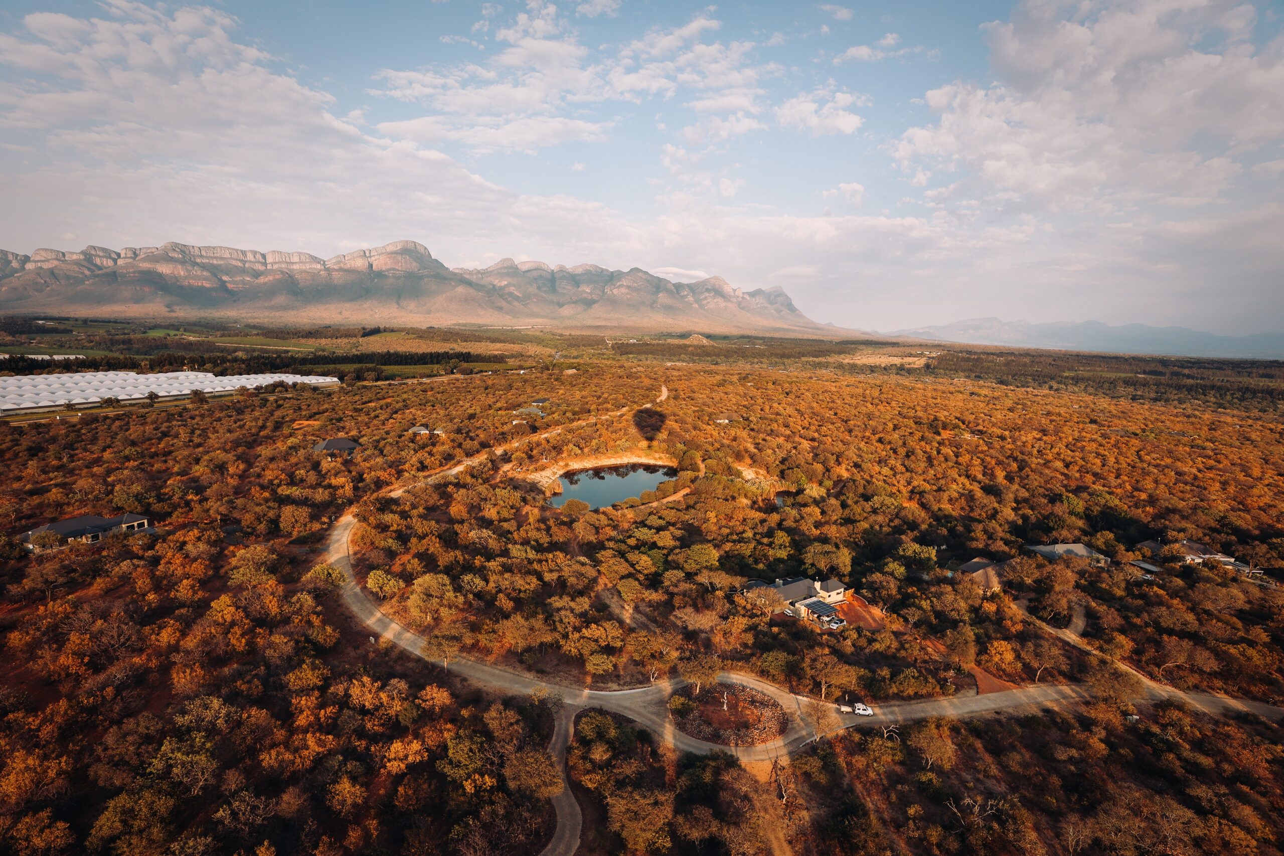 View,Form,A,Hot,Air,Balloon,Over,Hoedspruit,Farms