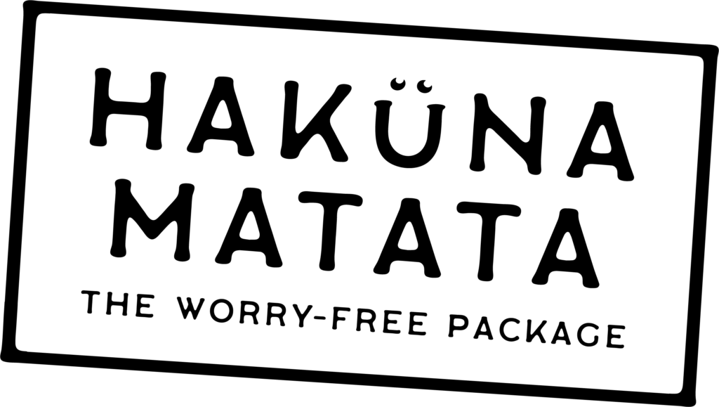 Hakuna Matata Logo+Payoff 1c Black